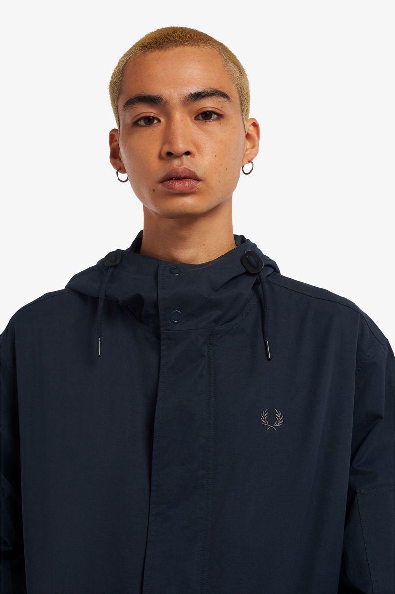 Geaca Barbati Fred Perry Shell Parka Bleumarin | RO 1240BEXC